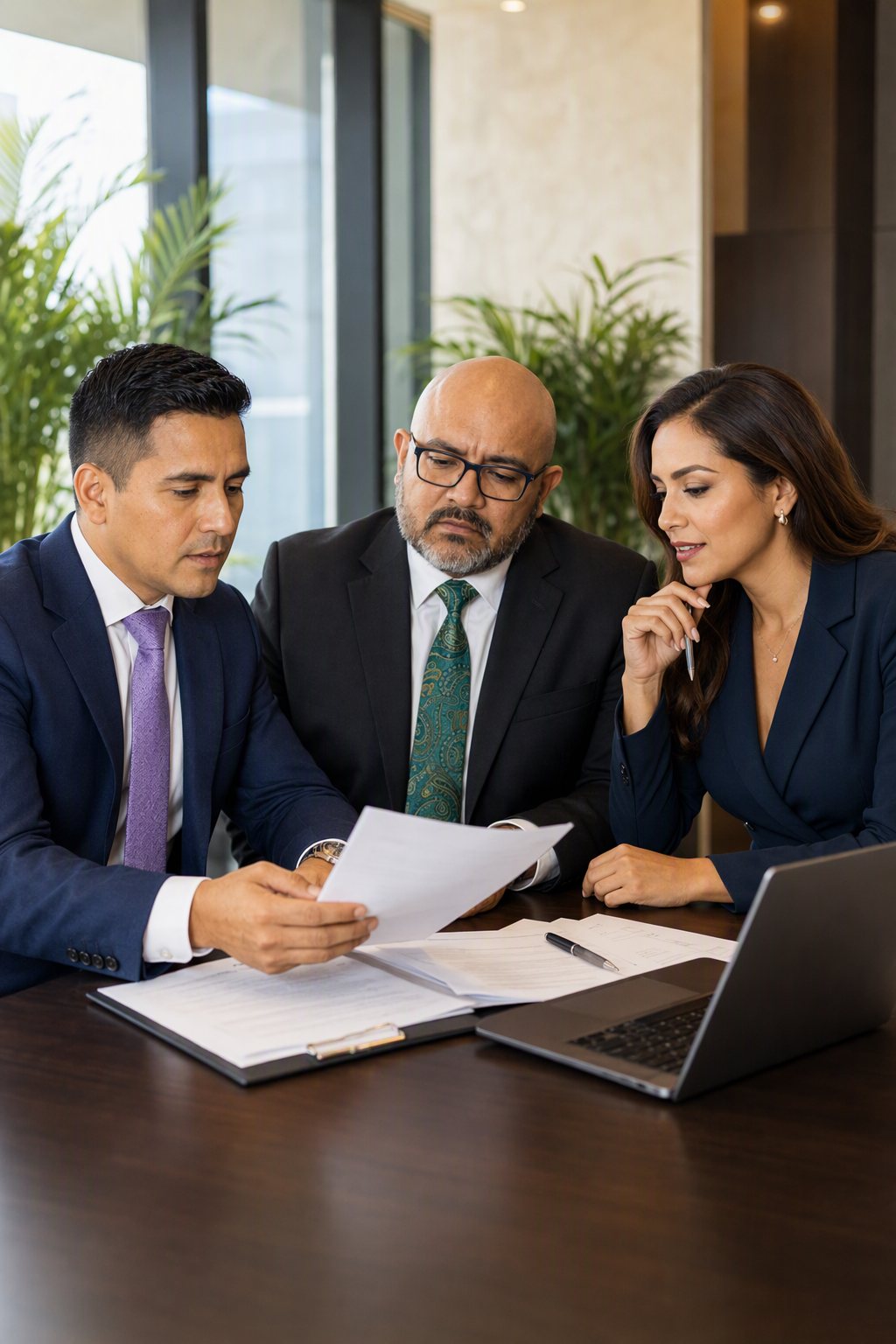 Equipo de Viable Capital revisando los documentos de un caso